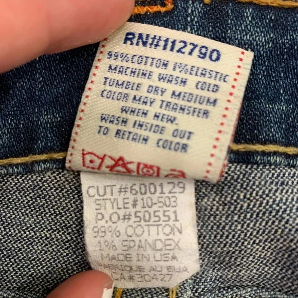 True Religion Heavyweight Flare Denim Jeans, 27 - Picture 10 of 12